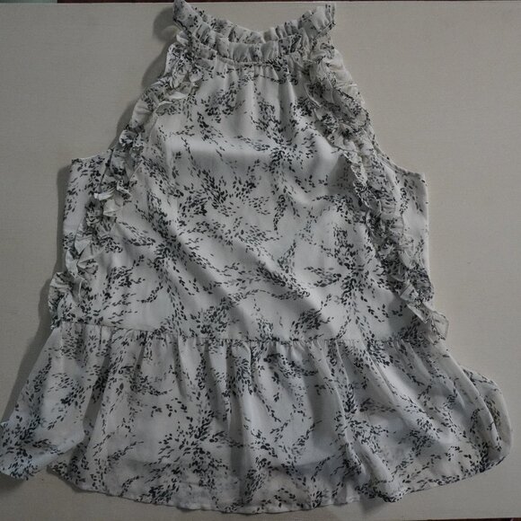 Anthropologie Entro Haulter Peplum Blouse - Picture 1 of 9